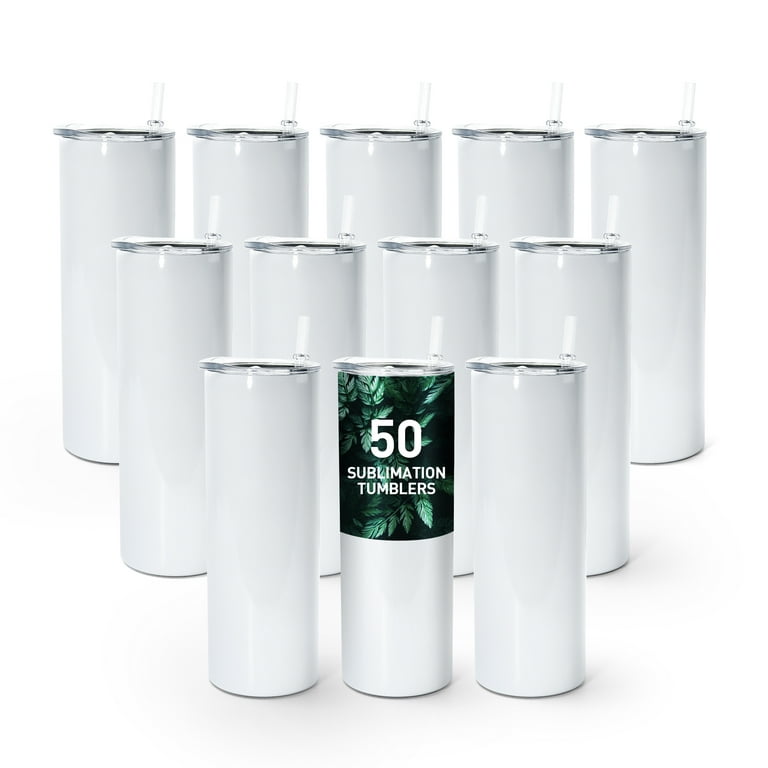 Sublimation Tumblers Bulk Skinny, Stainless Steel Double Wall