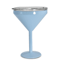 thumbnail image 1 of AGH Stainless Steel Martini Tumbler with Lid, 10oz Insulated Margarita Tumbler, Double Wall Vacuum Cocktail Tumbler Wine Glasses for Party, Vacation, Picnic, Pool, Beach & Patio (Light Blue), 1 of 7