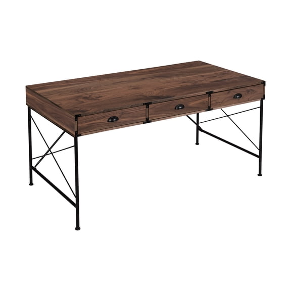 Brunei 59 in. Wide 3 Drawer Writing Desk