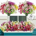 thumbnail image 1 of AGIRL 24 Bundles Artificial Fall Flowers Outdoor Indoor Decoration,Fake Plastic Flowers,Faux Autumn Plants for Thanksgiving Fall Decor,for Hanging Outside Garden Front Door Porch Patio Window Box, 1 of 10