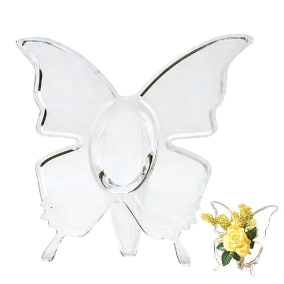 AGIUFGS Butterfly Acrylic Vase Long, Festive Holiday Designs, for Desk or Shelf Decor