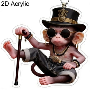 AGIUFGS Car Monkey Pendant, Festive Holiday Designs, for Home Use