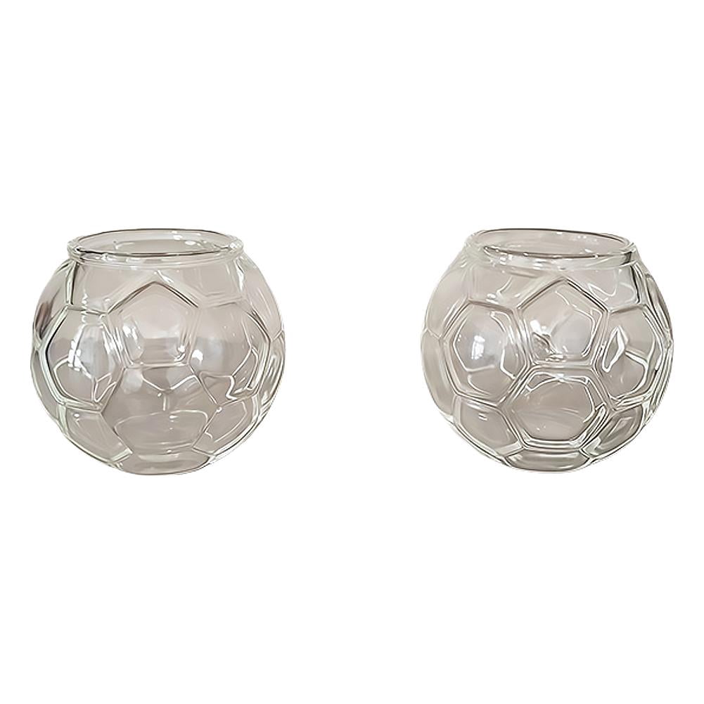 AGIUFGS Soccer Ball Glass, Festive Holiday Designs, for Home Use