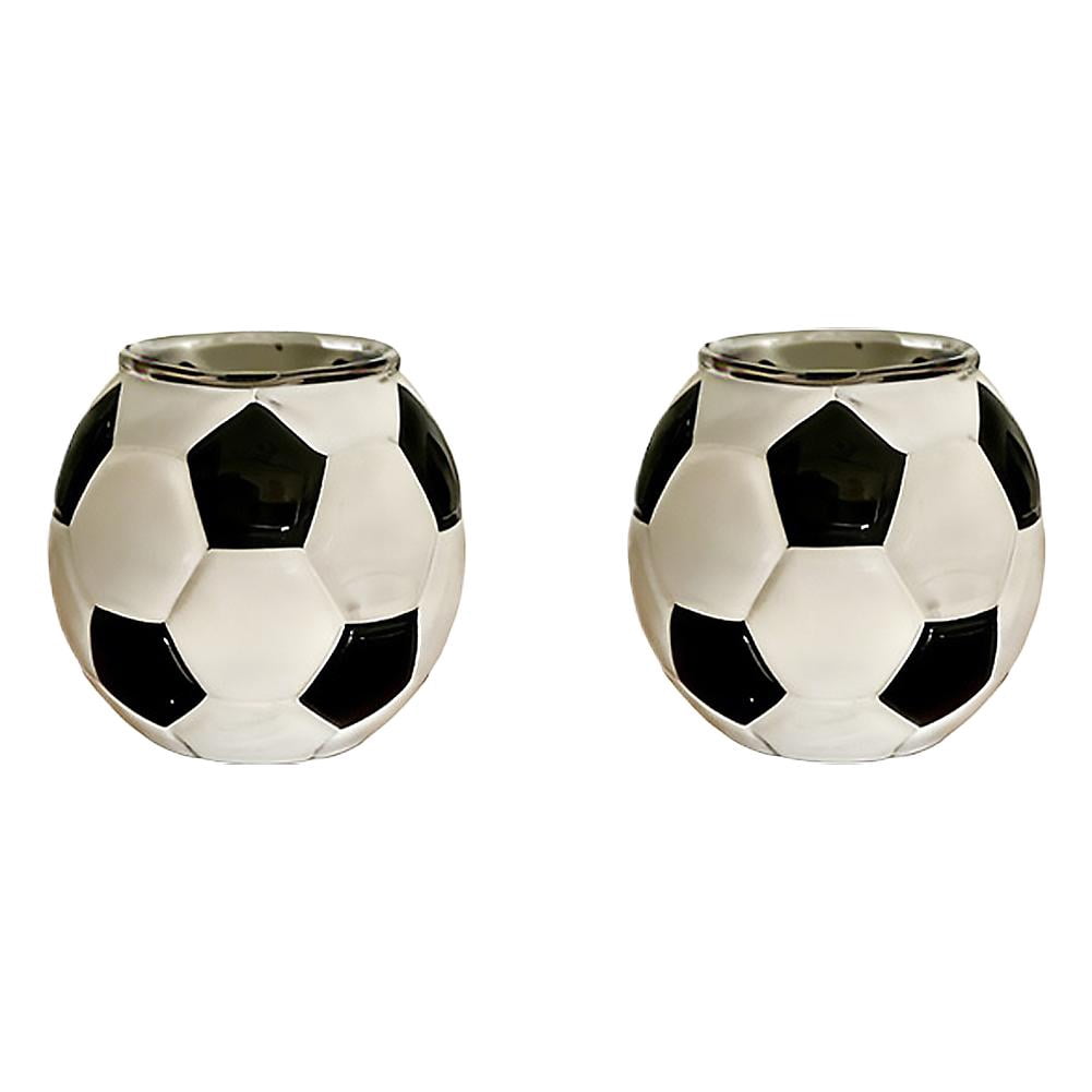 AGIUFGS Soccer Ball Glass, Festive Holiday Designs, for Home Use