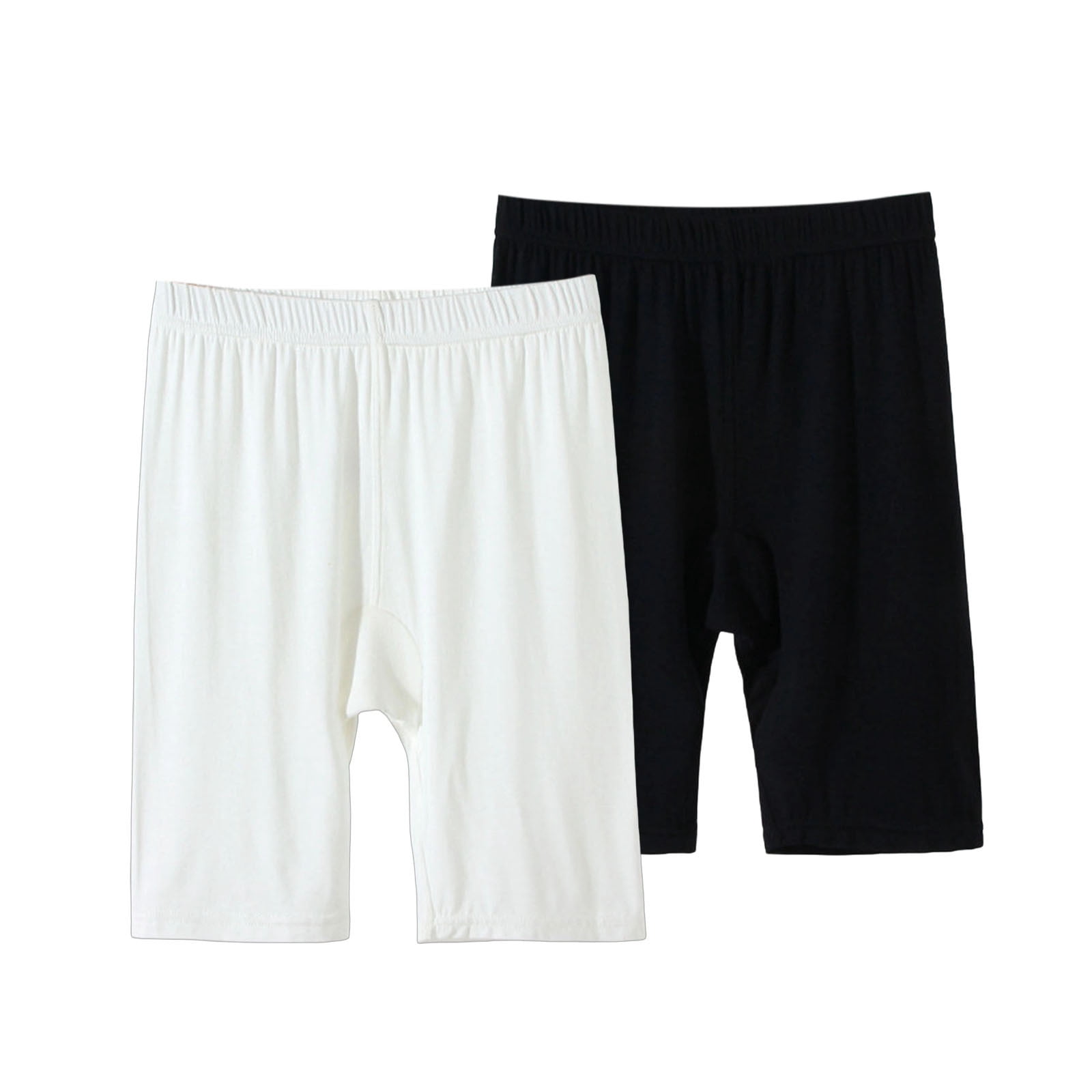 AGKIZG 2PC Solid Color Thin Crotch Five Point Safety Base Outer Shorts ...