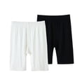AGKIZG 2PC Solid Color Thin Crotch Five Point Safety Base Outer Shorts ...
