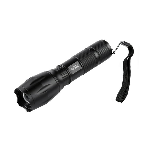 AGM 90000 Lumens Powerful Flashlight, Rechargeable Waterproof Searchlight T6 5 Modes LED Flashlight Aluminum Torch Zoomable