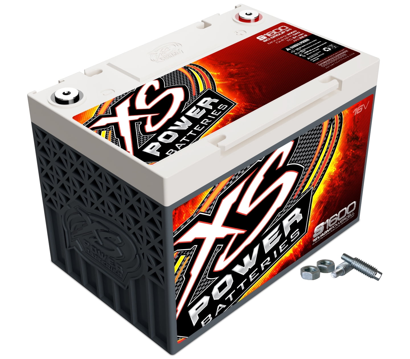 XS Power AGM Battery 16V 2 Post Lightweight XS Power AGM Battery 16V 2 Post Lightweight