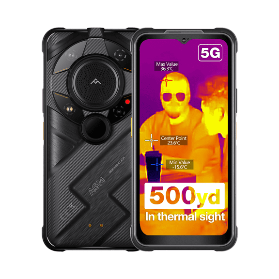 AGM G2 Guardian Rugged Smartphone 5G with Thermal Monocular 500m/yd, 8GB+256GB, 6.58" FHD+, 108MP