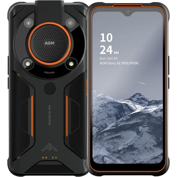 AGM Glory SE 5G Outdoor Smartphone, Snapdragon 480 Rugged No Contract, 6.53" FHD+ Screen Android 11 Cell Phone, 6200mAh Battery IP68/IP69K Waterproof