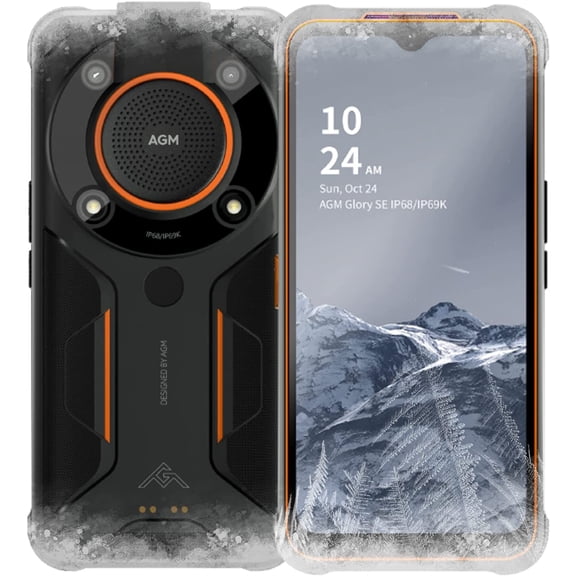 AGM Glory SE Rugged Smartphone Unlocked,Snapdragon 480 5G Rugged Smartphone, Rugged Cell Phone 6.53" FHD , 8G 128G Dual-LED Torch/NFC/GPS/Black