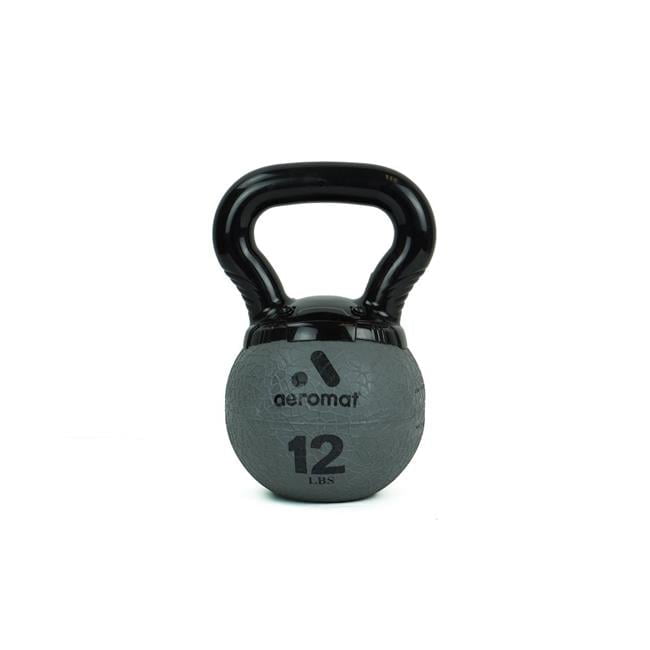 AGM Group  15 lbs 2021 Aeromat Elite Mini Kettlebell Medicine Ball, Black - New Handle