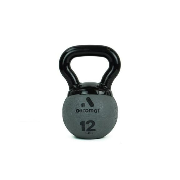 AGM Group 15 lbs 2021 Aeromat Elite Mini Kettlebell Medicine Ball, Black - New Handle