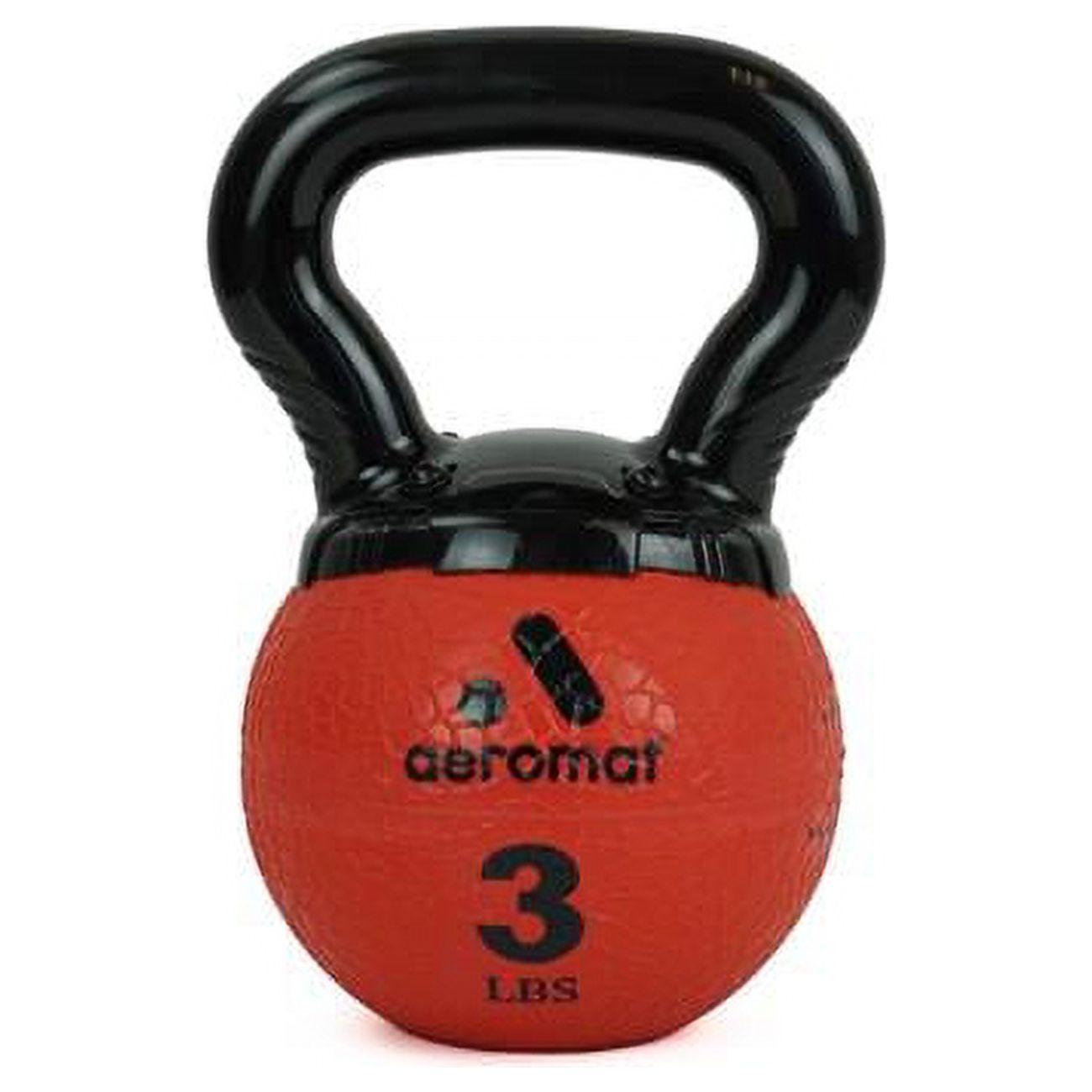 AGM Group 3 lbs 2021 Aeromat Elite Mini Kettlebell Medicine Ball, Red