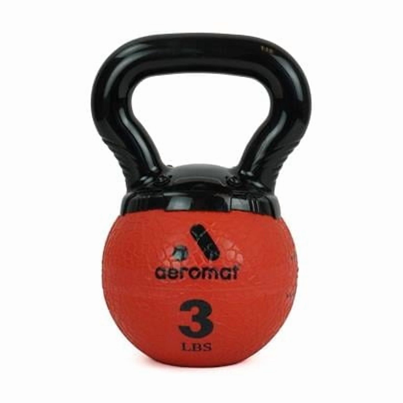 AGM Group 35820 3 lbs 2021 Aeromat Elite Mini Kettlebell Medicine Ball, Red - New Handle