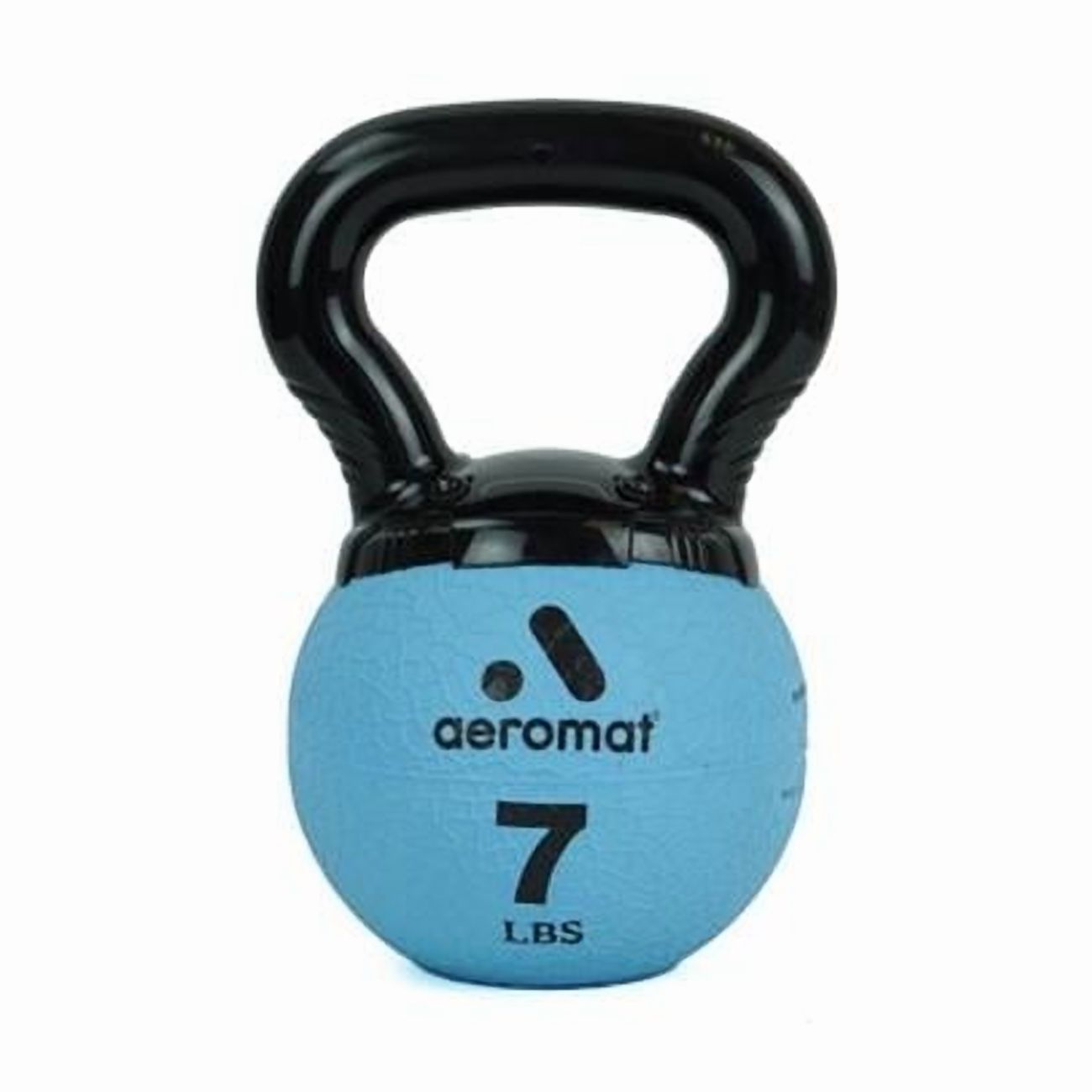 AGM Group  7 lbs 2021 Aeromat Elite Mini Kettlebell Medicine Ball, Light Blue - New Handle