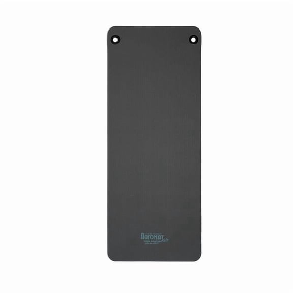 Aeromat Elite Workout Mat w/eyelets, 1/2"x23"x56" - Charcoal