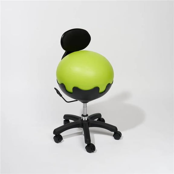 AGM Group 75038 Elite Height Adjustable Cushion Back Rest Ball Chair - Green