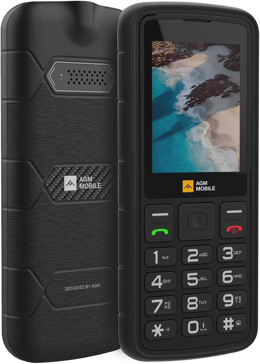 AGM H3 Rugged Smartphone, Rugged Phone Unlocked Android 11 4G LTE, 5.7" HD Screen 4GB 64GB, 5400mAh Battery, Black