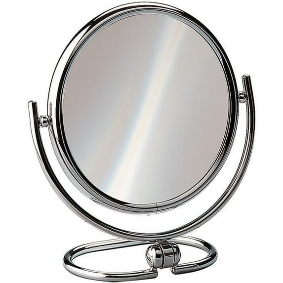 AGM Home Store Elegant Round Table Top Double Sided Cosmetic Makeup Magnifying Mirror