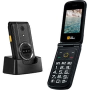 AGM M8 Rugged Basic Flip Phone, 4G Feature Cell Phone, Simple Mobile Phones, Waterproof | Drop-Proof, SOS Side Key, 104dB Powerful Speaker, Large Keypad&Fonts, Dual SIM