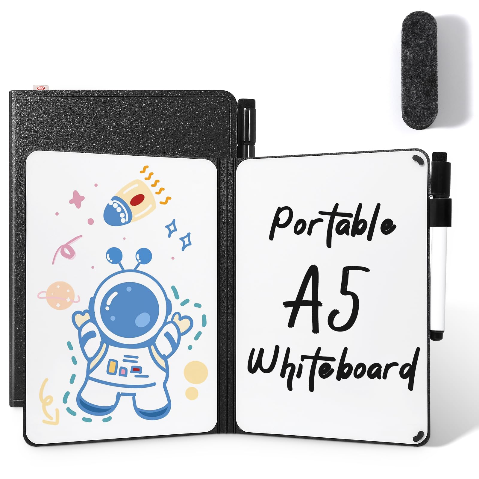 AGM Small White Board Dry Erase, Double Sided Folding Whiteboards with