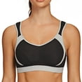 thumbnail image 1 of AGONVIN Women's High Impact Support Wirefree Bounce Control Plus Size Workout Sports Bra Black 40F, 1 of 6
