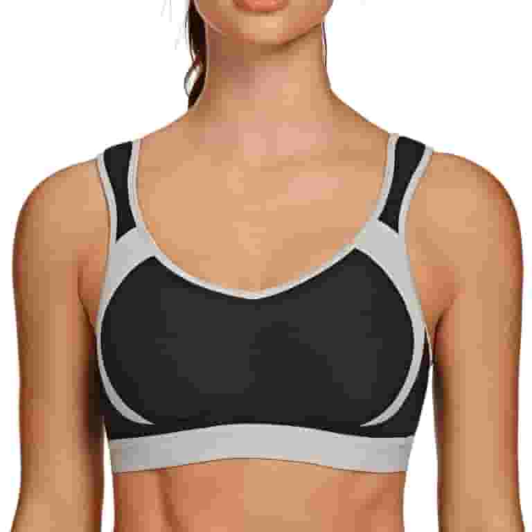 Anita Active Women's Wire-Free Sports Bra 5527 | Pack Of 2 (Black & White) | Maximum Support For High Impact | Size 36B