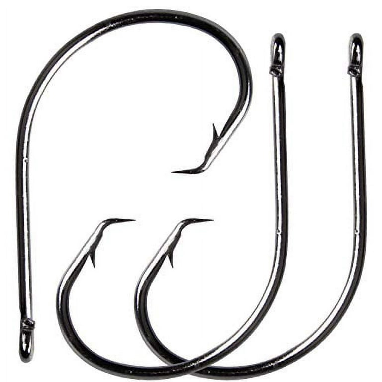 AGOOL Circle Hooks Saltwater Fishing Hook in-line Circle Hook High Carbon  Steel Hooks Chemically Sharpened Straight Eye Barbed Point Octopus Hook  Wire