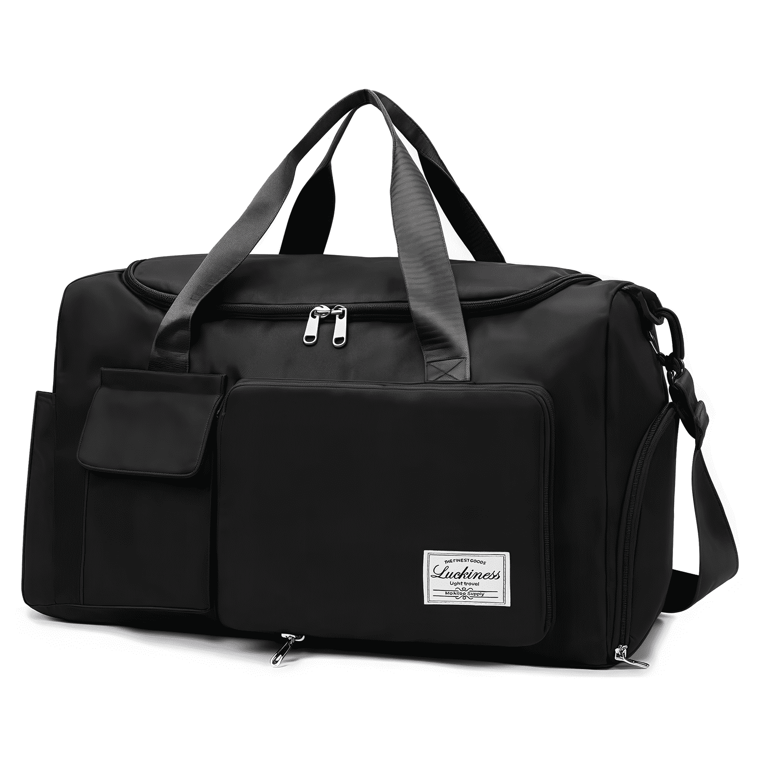 AGOPLEE Gym Duffle Bag with Shoes Compartment, 30L Large Sports Duffel Bag for Men & Women - Water-Resistant Travel Weekender Bag for Gym, Basketball, Football, Workout