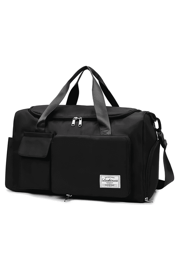 Gym Duffle Bag with Shoes Compartment, 30L Large Sports Duffel Bag for Men & Women - Water-Resistant Travel Weekender Bag for Gym, Basketball, Football, Workout