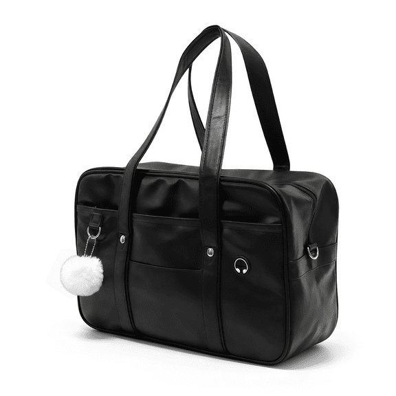 AGOPLEE JK Uniform Handbag Academic Handbag, Portable Leather Laptop Tote Messenger Bag
