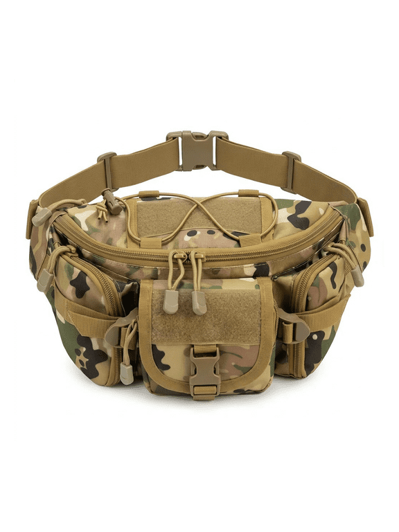 Outdoor Waist Bag for Men Women, Outdoor Hip Bum Bag for Hiking Hunting Fishing, Daily Leisure Pocket