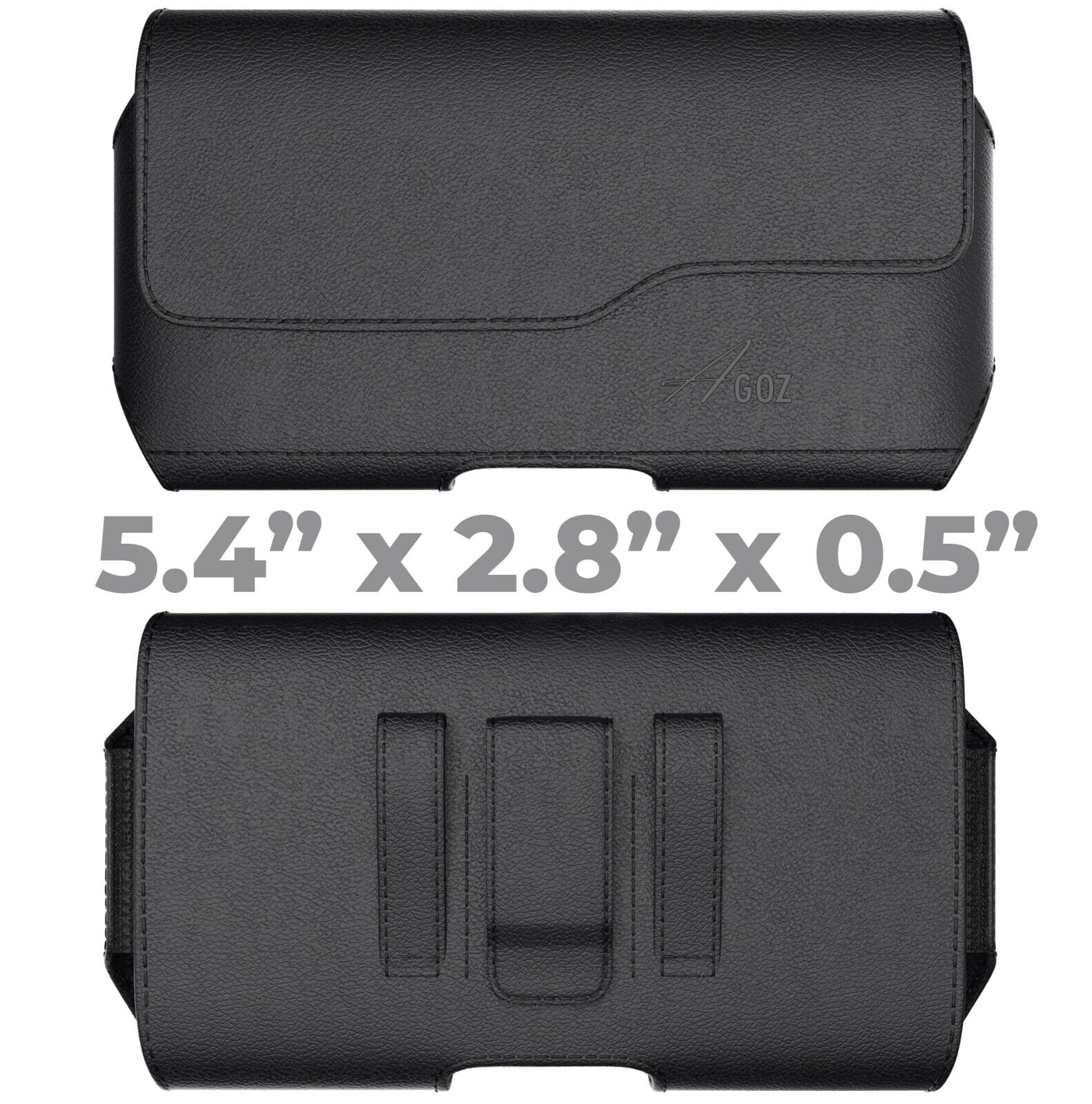 AGOZ x x Leather Cell Phone Pouch Magnetic Case