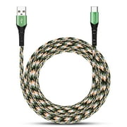 AGOZ 6ft Camo USB C Cable FAST Charger Type C for Samsung Galaxy S25, S24, S23, S23 FE, S22, S21 Ultra, S20, S10, Note 20, 10, 9, 8, A02s A12 A13 A14 A15 A16 A20 A21 A32 A34 A42 A51 A52 A53 A54