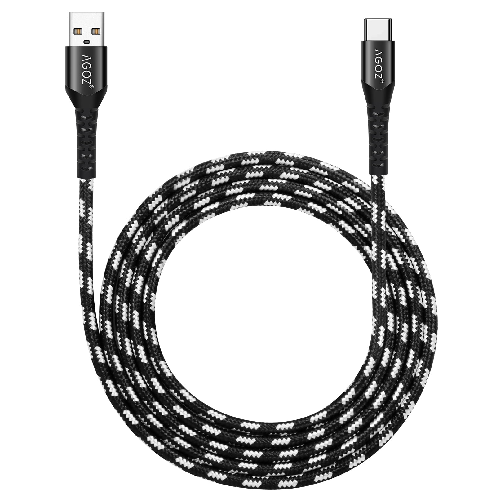USB C Cable, Baseus 100W PD 5A QC 4.0 Fast Charging USB C to USB C Cable,  Zinc Alloy Nylon Braided USB Type C Charger Cable for iPhone  15/Pro/Plus/Pro