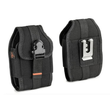 AGOZ Carrying Case Compatible with Dexcom G6 Receiver, Dexcom G7, Mobile CGM System Device Receiver Pouch Holster with Card Holder, Metal Clip, Belt Loops, and Front Buckle - Dexcom G6 Receiver Case