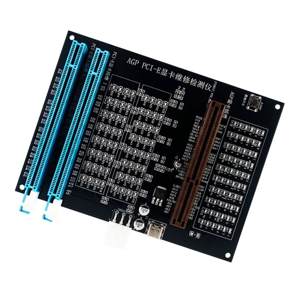 AGP PCIE Graphics Card Tester With LED Indicators For Quick Fault Detections And Diagnosis