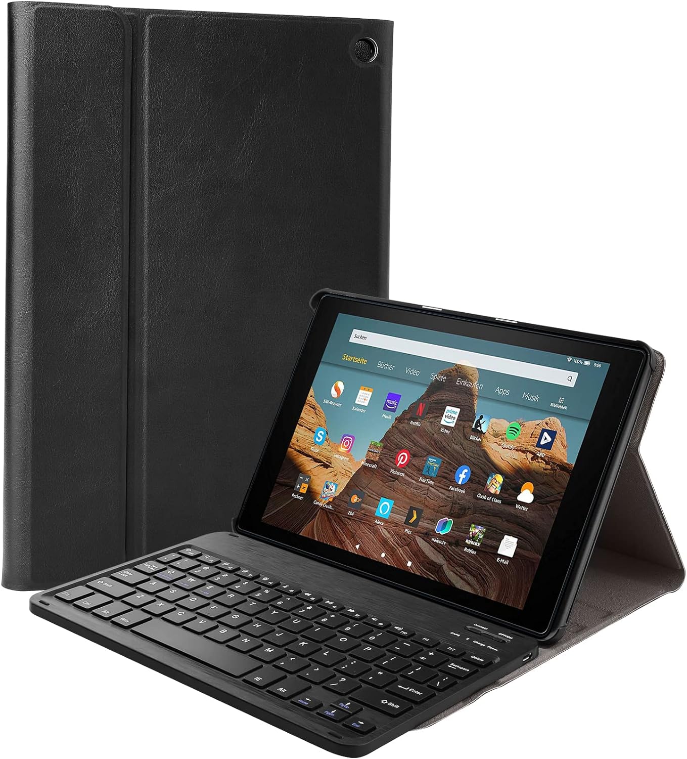 AGPTEK Keyboard Case, Bluetooth Keyboard for AllNew Fire HD 10 and