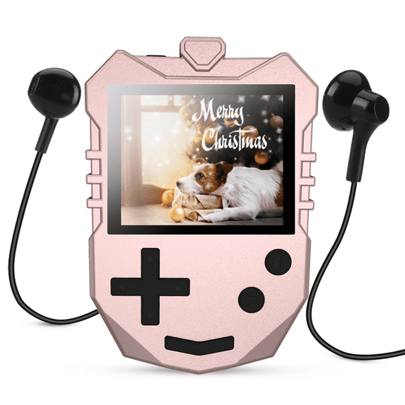 AGPTEK MP3 Music Player for Toddler Kids, 8GB MP3 Player with Built-in Speaker Pink