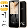 thumbnail image 1 of AGPTEK Mp3 Player With Bluetooth, HiFi Music Player with FM Radio 64GB Black, 1 of 8