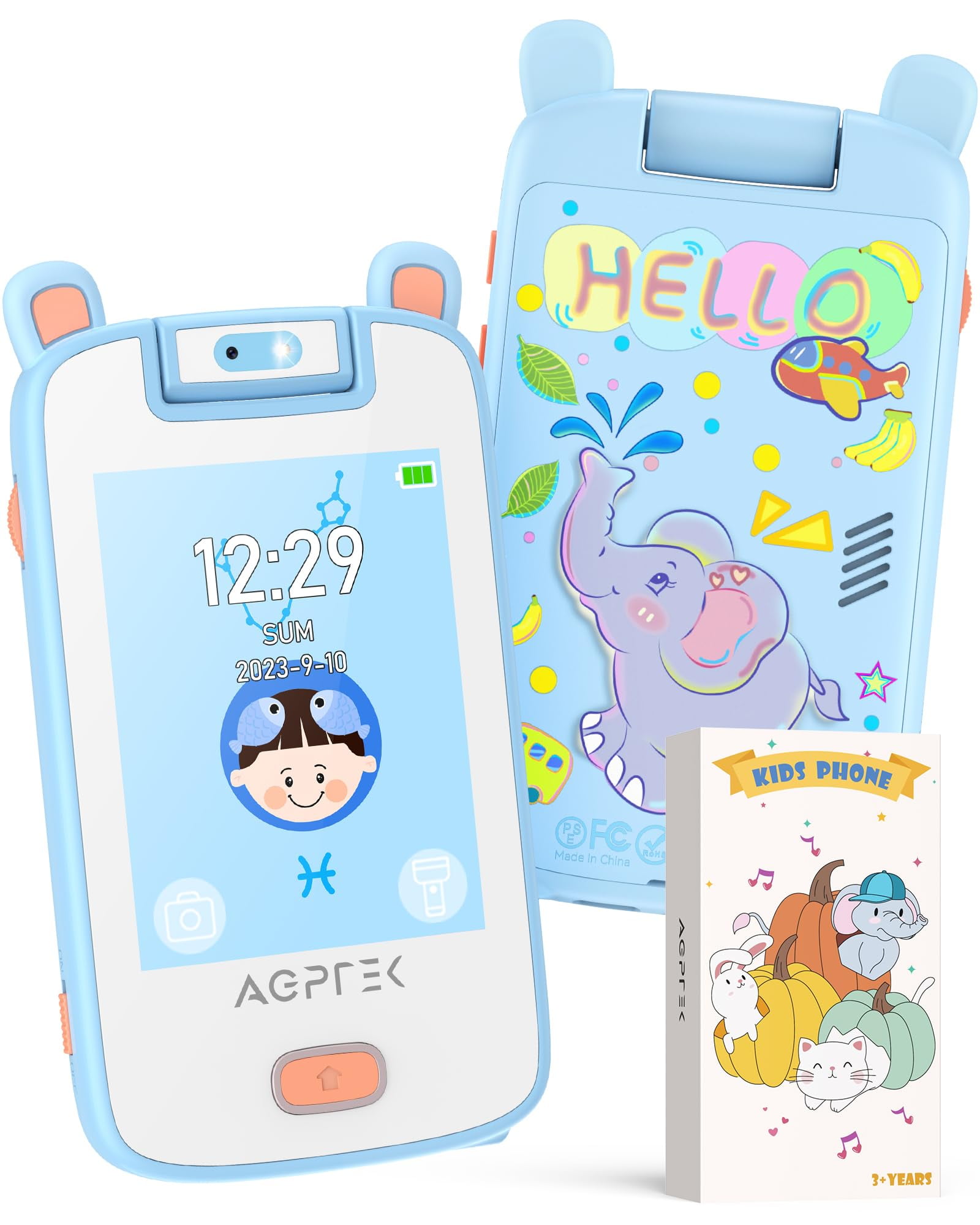 AGPTEK SmartPhone Toy with Full Touch Screen Camera Music Simulated