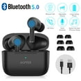 thumbnail image 1 of AGPTEK Wireless Earphones - TWS Bluetooth 5.0 Stereo Mini Earbuds Headphones for Android,iPhone IOS,Black, 1 of 8