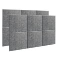 thumbnail image 1 of AGPtEK 12 Packs Acoustic Absorption Panels 12 * 12 * 0.4 Inches Sound Insulation Panels Beveled Edge Tiles, High Density Acoustic Sound Absorbing Panels Dark Grey, 1 of 8