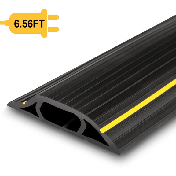 AGPtEK 6.5 Ft Floor Cord Cover Protector 3 Rails