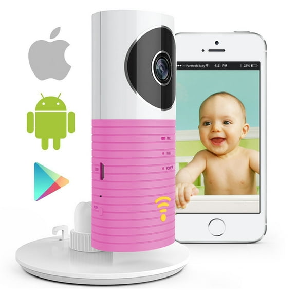 AGPtek 1080P HD Wireless baby Monitor WiFi CCTV Smart Camera With Video,Wireless Pet Monitor, Pink