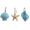 thumbnail image 1 of AGPtek 12PCS Shower Curtain Hooks, Home Seashell Anti Rust Decorative Resin Hooks for Bathroom Shower Curtain, Living room Curtain, 1 of 3
