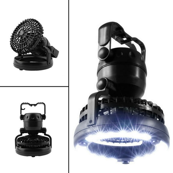 Camping LED Camping Lantern with Fan 2-in-1 Tent LED Camping Ceiling Fan