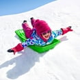thumbnail image 1 of AGPtek 25.6x14.2x4.3 inches Winter Durable Plastic Snow Sled Boat Shape Snow Sledge Outdoor Pulling Snow Board Snow Seats for Kids Green, 1 of 5