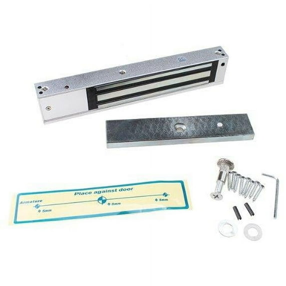 AGPtek 280kg 620LBs Holding Force Electric Magnetic lock for door access control system Electromagnet Fail-Safe NC Mode